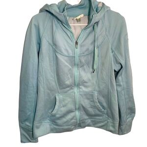 Tangerine Hooded Athletic Jacket Mint Striped